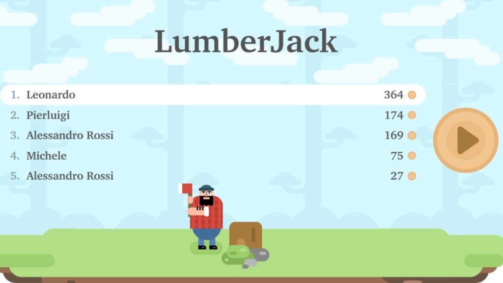 Lumberjack Scoreboard